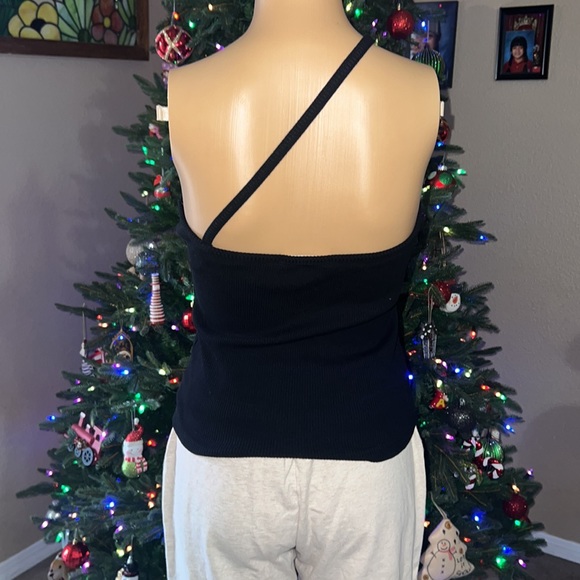 Never worn Agolde LOLA GATHERED FRONT TANK BLACK - Picture 3 of 4